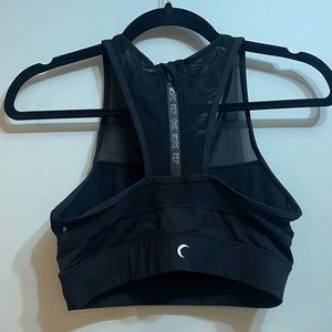 Zyia black mesh sports bra. Size medium